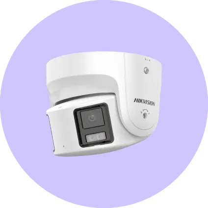 Hikvision 8Mp Panoramic Colorvu Fixed Turret Network Camera 4mm Focal Lens Ds-2cd2387g2p-lsu-sl-c White