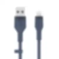Belkin Boost Charge Flex Usb-a To Lightning Cable 1 Meter - Mfi Certified, 25x More Heavy Duty, Includes Cable Clip Blue