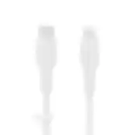 Belkin Boost Charge Flex Usb-c To Lightning Cable 1 Meter - Mfi Certified, 25x More Heavy Duty, Includes Cable Clip White