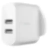 Belkin Dual Usb A Wall Charger 2x 12w Compatible With Any Device That Uses A Usb A Cable 24with 4.8 Amps Total Output White