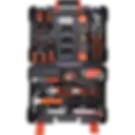 Black+Decker 154 Pieces Hand Tool Kit For Home & Office Use Orange-Black Bmt154C