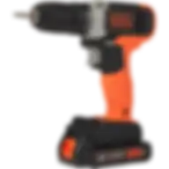 Black+Decker Cordless Drill Driver With Battery & Kitbox, 18V, 1.5Ah Li-Ion + 108 Pieces Hand Tools Kit Bcd001C1Mea2-Gb