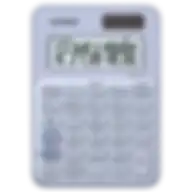 Casio Mini Desk Calculator Light Blue Ms-7uc-lb-n-dc