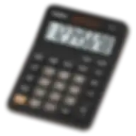 Casio Desk Top Calculator Black Mx-8b