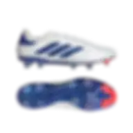 Adidas Copa Pure 2 Elite Knit Firm Ground Boots Cloud White / Lucid Blue / Solar Red Size 40 2/3