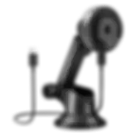 Energea Airlock Vacuum Phone Mount With 15w Wireless Charging Gunmetal Al-pm-gun