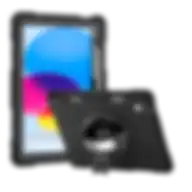 Hyphen Axis Protective Case With Strap And Stand For Ipad 10th Gen 10.9-inch Black Hic-ippcxbk7125