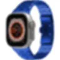 Levelo Royallink Stainless Steel Metal Watch Strap Blue