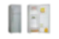 Mega Refrigerator 280L Double Door - silver