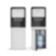 Nikai Bottom Loading Water Dispenser With Pump & 3 Tap Design - Hot, Normal, Cold Nwd2000bl