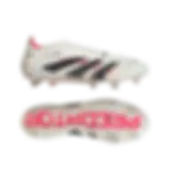 Adidas Predator Elite Firm Ground Boots Off White / Core Black / Pure Ruby Size 40 2/3