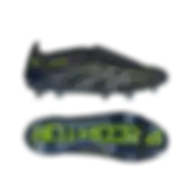 Adidas Predator Elite Fold-over Tongue Firm Ground Boots Core Black / Carbon / Lucid Lemon Size 40