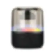 Promate Tooth Speaker, Premium 10w True Wireless Portable Led Speaker With 360-degree Hd Sound Glitz-l Black