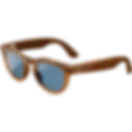 RAY-BAN Meta Smart Glasses, Headliner, Shiny Caramel Transparent-Teal Blue