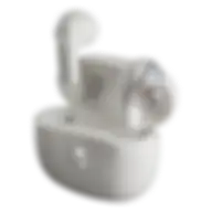 Skullcandy Rail True Wireless Earbuds, Bone/orange Glow, S2rlw-q751