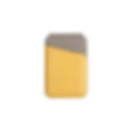 Uniq Lyden Ds Rfid-blocking Magnetic Card Holder With Stand Canary Yellow/flint Grey Lydendscyelfgry