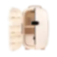 Green Lion Makeup Fridge Beige White Gnmakfrdgewh