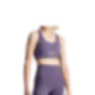 Adidas Women By Stella Mccartney Truestrength Yoga Sports Bra Trace Purple Iw6374 Size Xs A-b